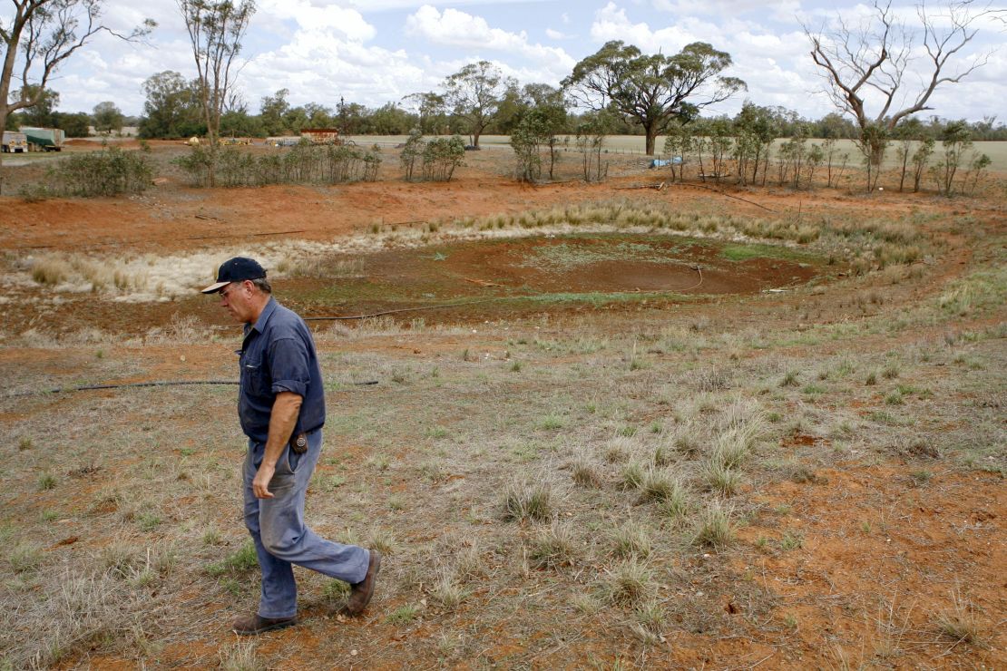 Wayne Dunford on his 1600 hectare property during a previous drought in 2010.