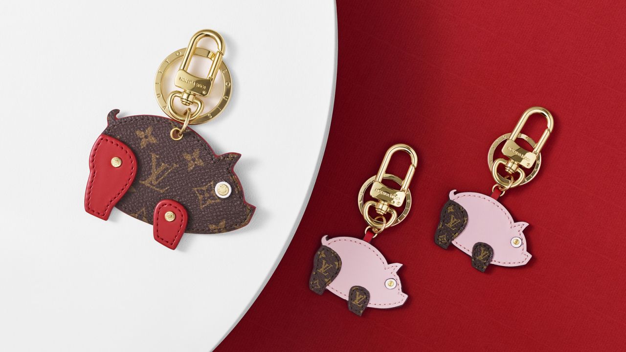 Louis Vuitton released pig keychains for Chinese New Year in 2019.