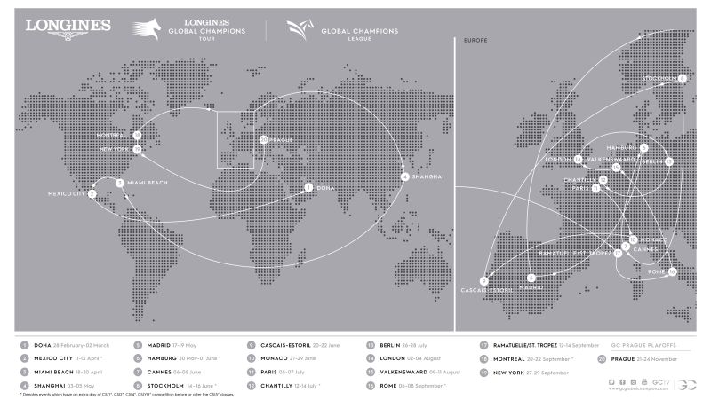 Longines Global Champions Tour and Global Champions League heads