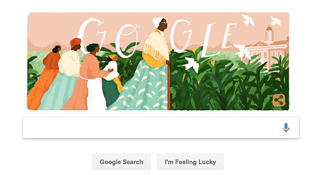 The Google Doodle dedicated to Sojourner Truth by artist Loveis Wise