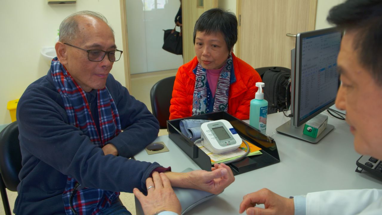 Cheung Yiu-Kai, a patient at Hong Kong's School of Chinese Medicine