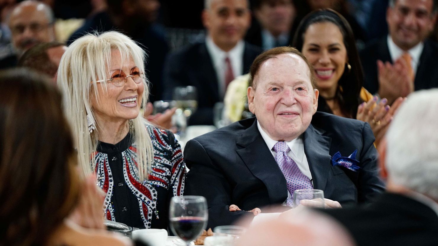 01 Miriam and Sheldon Adelson FILE RESTRICTED