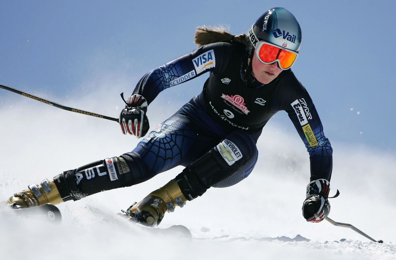 Vonn competes at the US Championships in April 2005.