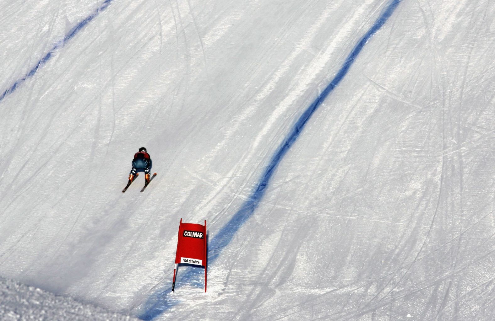 Vonn competes in a World Cup downhill race in December 2006.