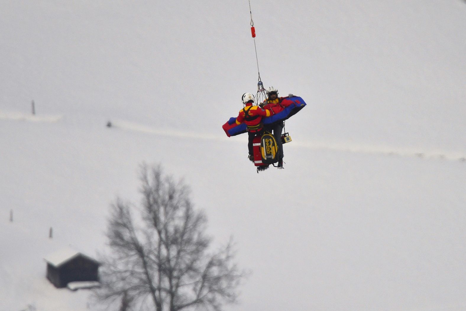 Vonn is airlifted away after a horrific crash at the 2013 World Championships in Austria. She underwent reconstructive knee surgery and began a long road to recovery. She attempted to return a year later, only to pull out of the 2014 Olympics after aggravating the injury again.