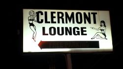 clermont lounge street sign