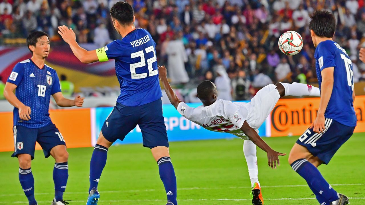 Almoez Ali's spectacular overhead kick gave Qatar the lead.