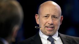 FILE- In this Sept. 20, 2017, file photo, Goldman Sachs chairman and CEO Lloyd Blankfein speaks at the Bloomberg Global Business Forum in New York. Blankfein is planning on retiring as soon as the end of this year, The Wall Street Journal is reporting. (AP Photo/Mark Lennihan, File)