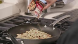  Image of a dish being cooked using new seasoning blend from McCormick & Company that was developed with the help of AI technology from IBM Research.