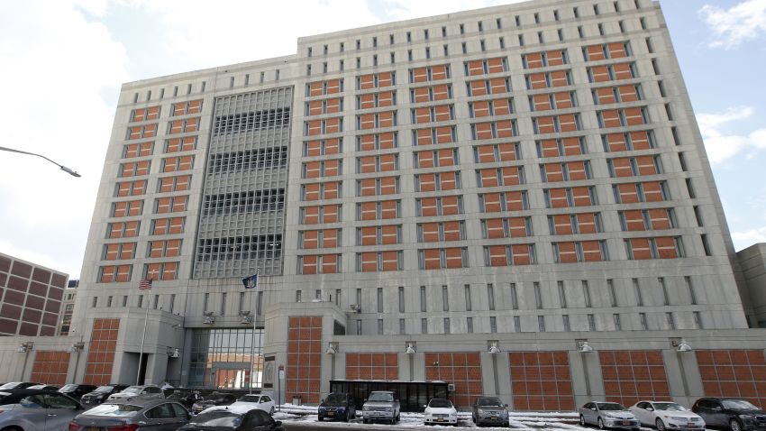 FILE- This Jan. 8, 2017 file photo shows the Metropolitan Detention Center (MDC) in the Brooklyn borough of New York. Hundreds of inmates at a federal jail in New York City have spent days in cold, dark cells amid frigid weather and without access to visitors or email, attorneys for the inmates said Friday, Feb. 1, 2019. (AP Photo/Kathy Willens, File)