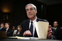 WASHINGTON, DC - JUNE 19:   Federal Bureau of Investigation (FBI) Director Robert Mueller waits for the beginning of a hearing before the Senate Judiciary Committee June 19, 2013 on Capitol Hill in Washington, DC. Mueller confirmed that the FBI uses drones for domestic surveillance during the hearing on FBI oversight.  (Photo by Alex Wong/Getty Images)