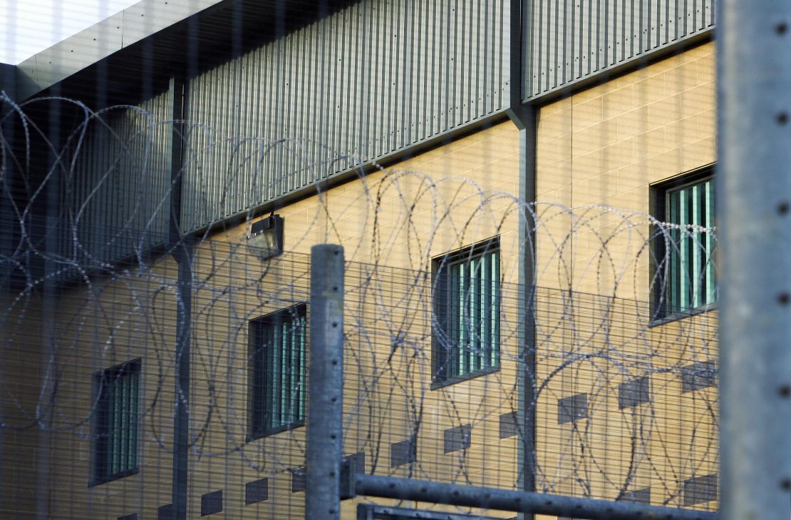 Harmondsworth Detention Center near London's Heathrow Airport, where those ruled to be "illegal" immigrants are held prior to being returned to their countries of origin.