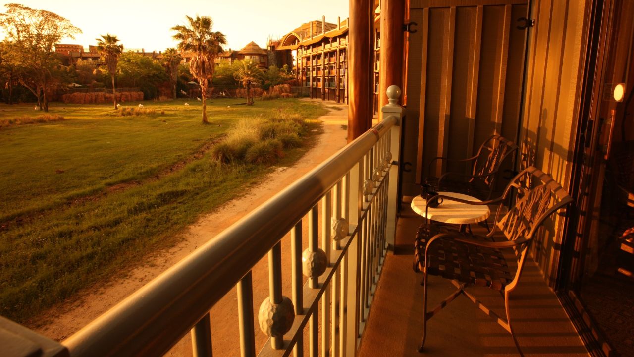 <strong>#3, Animal Kingdom Lodge: </strong>Animal Kingdom Lodge sets itself apart as the only place where you can wake up to giraffes and wildebeests grazing outside your balcony.