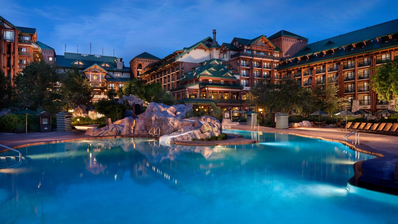 The Wilderness Lodge design was inspired by the US' National Parks system.