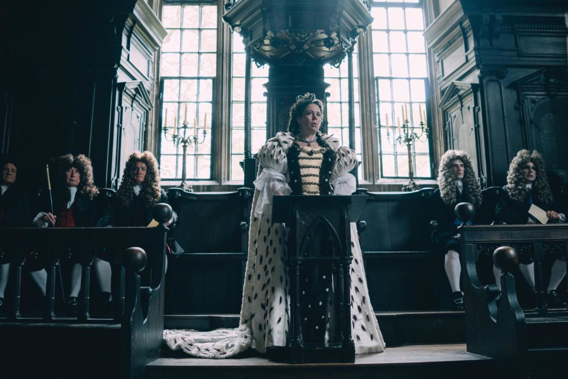 Olivia Colman in the film "The Favourite"