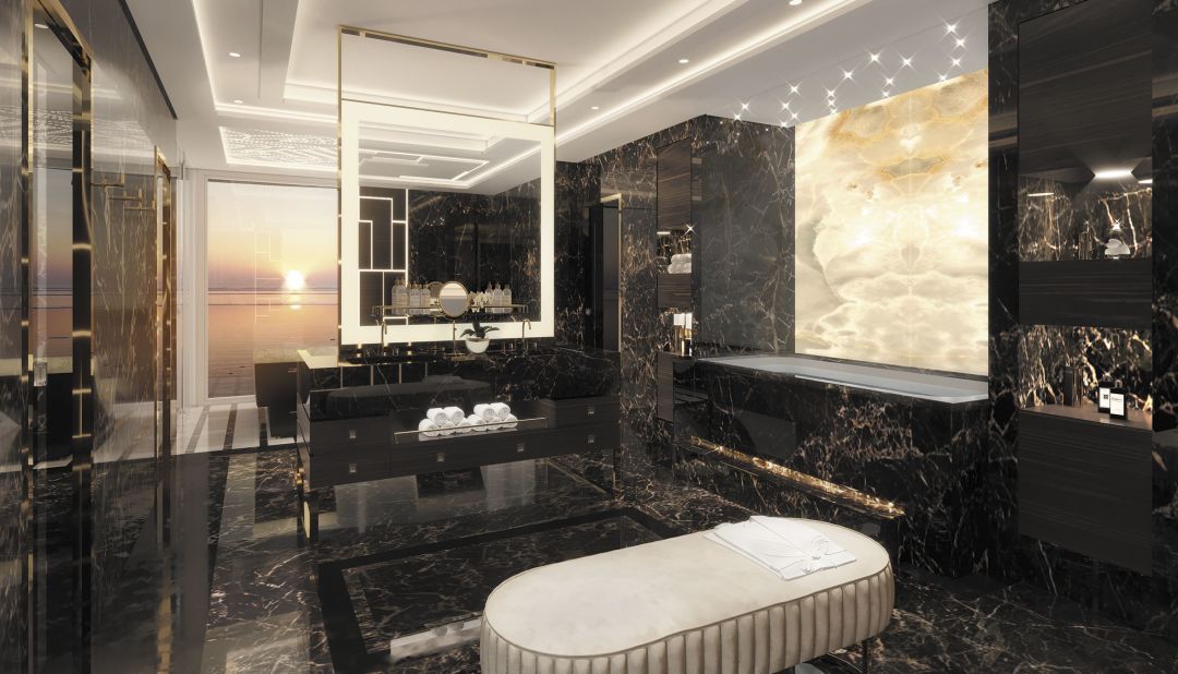 <strong>Largest suite ever:</strong> The suite spans more than 4,443 square-feet and comes complete with a sauna, steam room and spa treatment area.