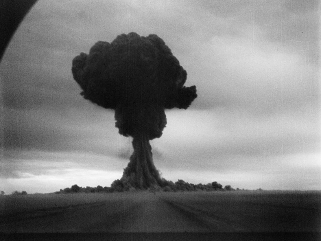 A photo of the first nuclear test by the Soviet Union on August 29, 1949.