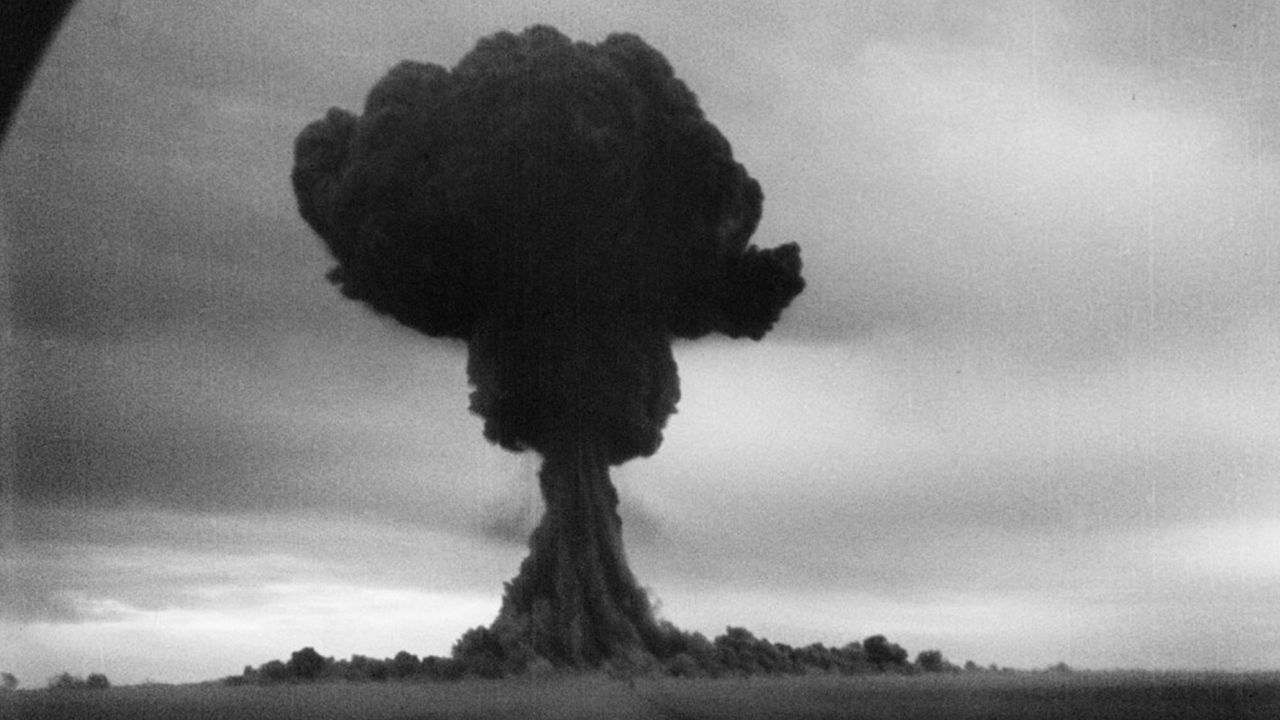 A photo of the first nuclear test by the Soviet Union on August 29, 1949.