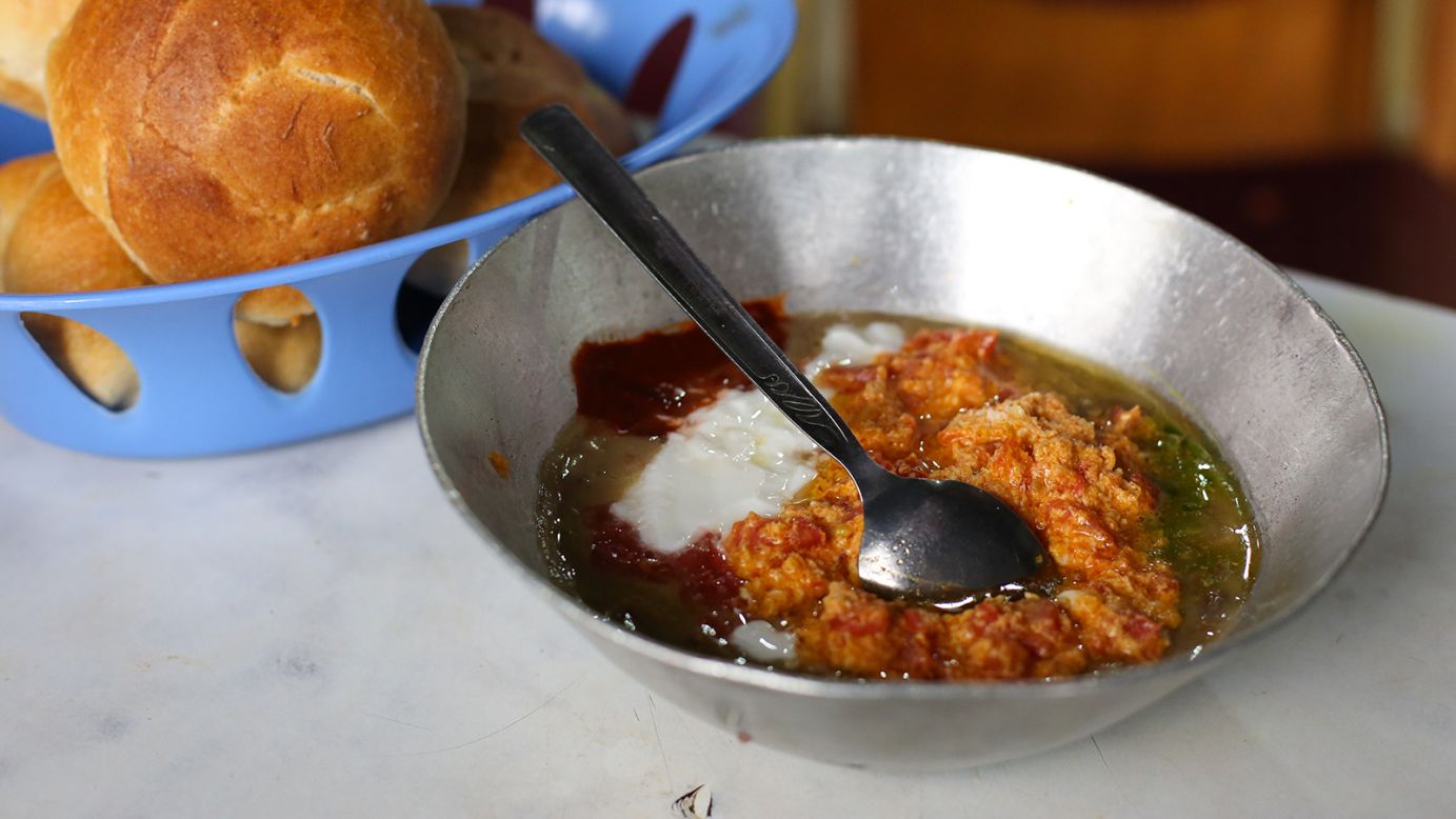 <strong>Fuul: </strong>So-called special fuul is usually large enough to share. This treatment of fuul -- a mix of stewed and spiced fava beans -- is served with yogurt, tomato, green chili, onion, egg and occasionally avocado.