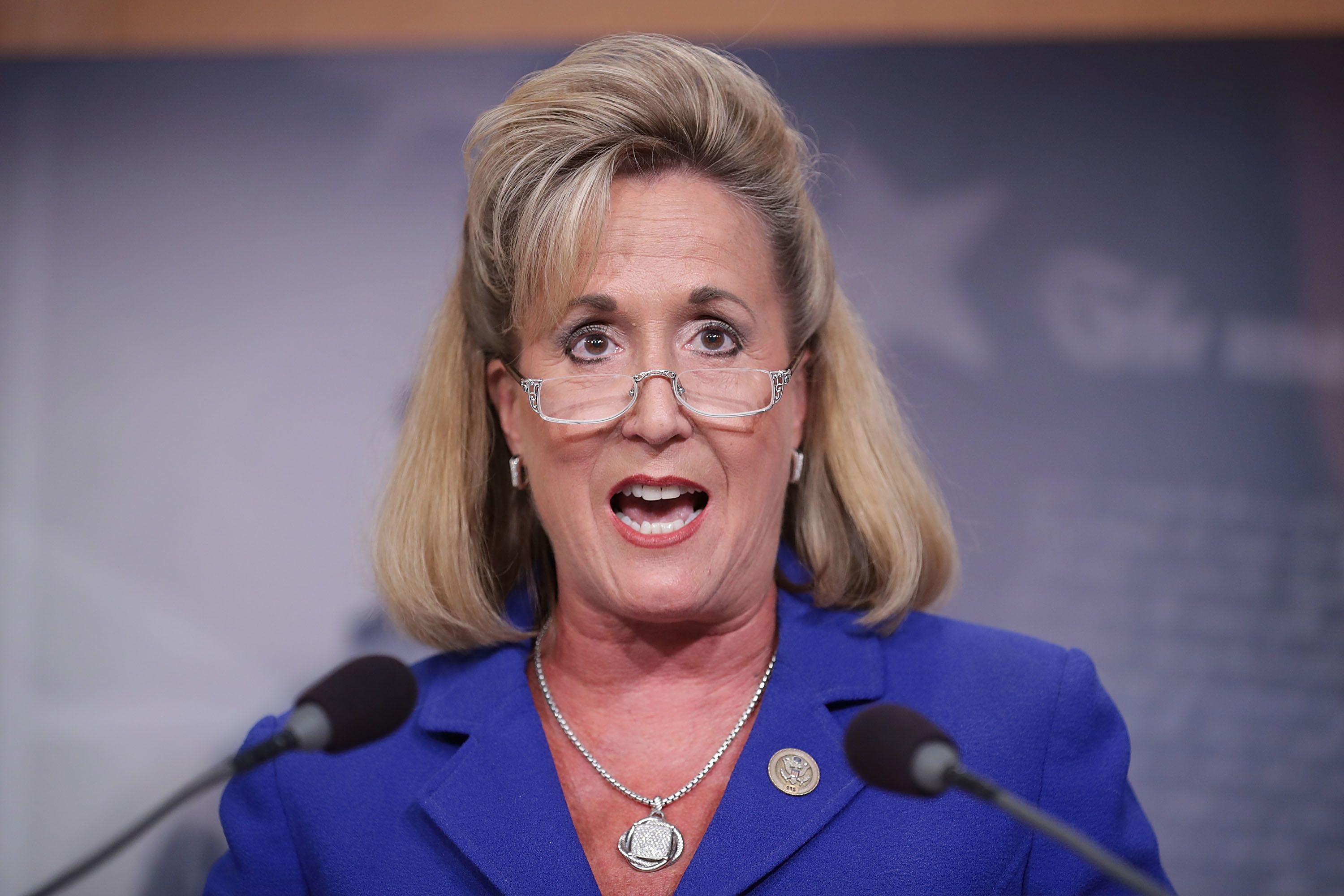 WASHINGTON, DC - AUGUST 02:  Rep. Ann Wagner (R-MO) hold a news conference about her proposed paid family leave bill during a news conference at the U.S. Capitol August 2, 2018 in Washington, DC. Wagner and Sen. Marco Rubio (R-FL) are promoting different plans that would allow people to borrow against their Social Security savings to suppliment their income while taking time away from work for family leave.  (Photo by Chip Somodevilla/Getty Images)