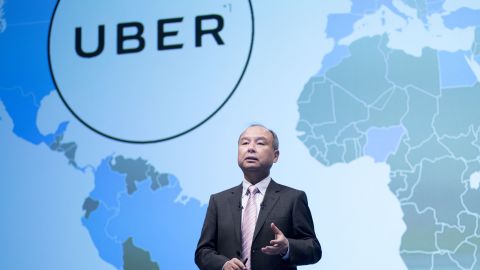 SoftBank CEO Masa Son's big bet on Uber helped the Japanese company's profit in the latest quarter. 