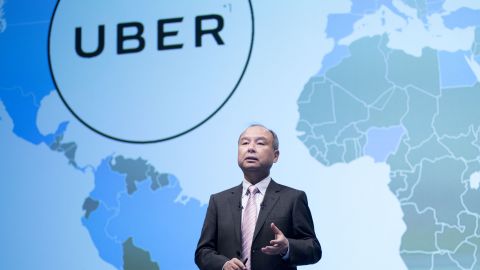 SoftBank CEO Masa Son's big bet on Uber helped the Japanese company's profit in the latest quarter.