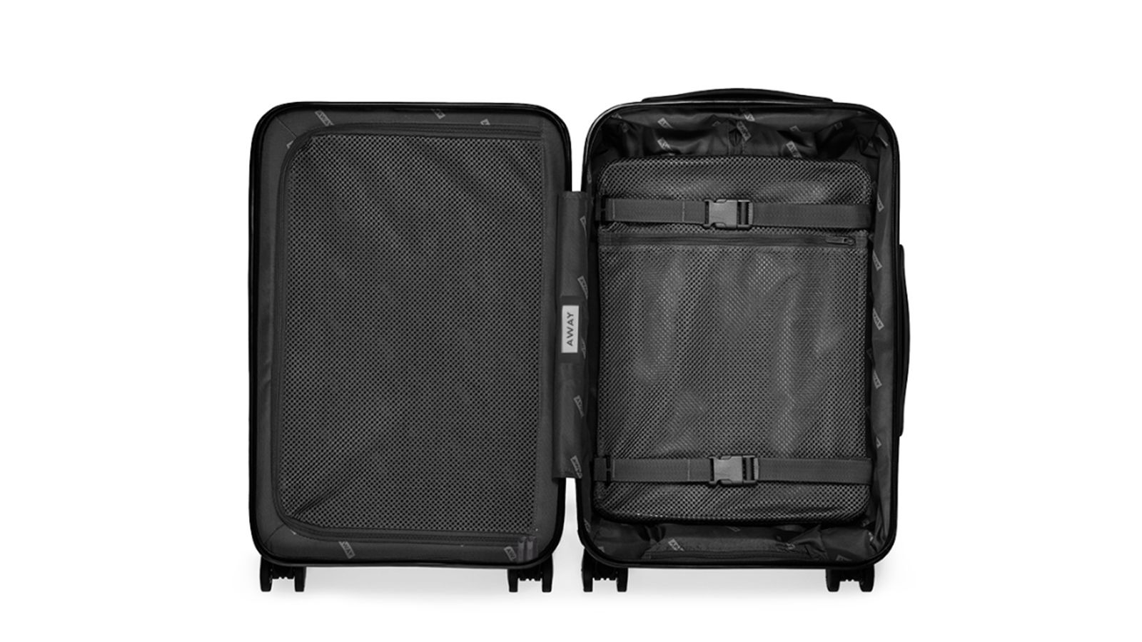 AWAY LUGGAGE Which size is for YOU?, Carry on, Bigger Carry On, Medium