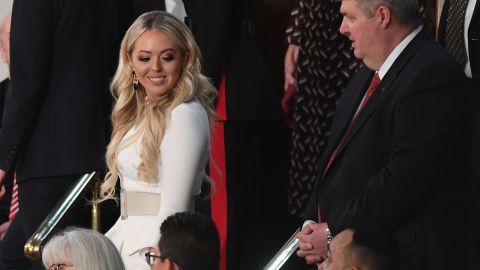 Tiffany Trump arrives to attend the State of the Union address at the US Capitol in Washington DC on February 5, 2019.