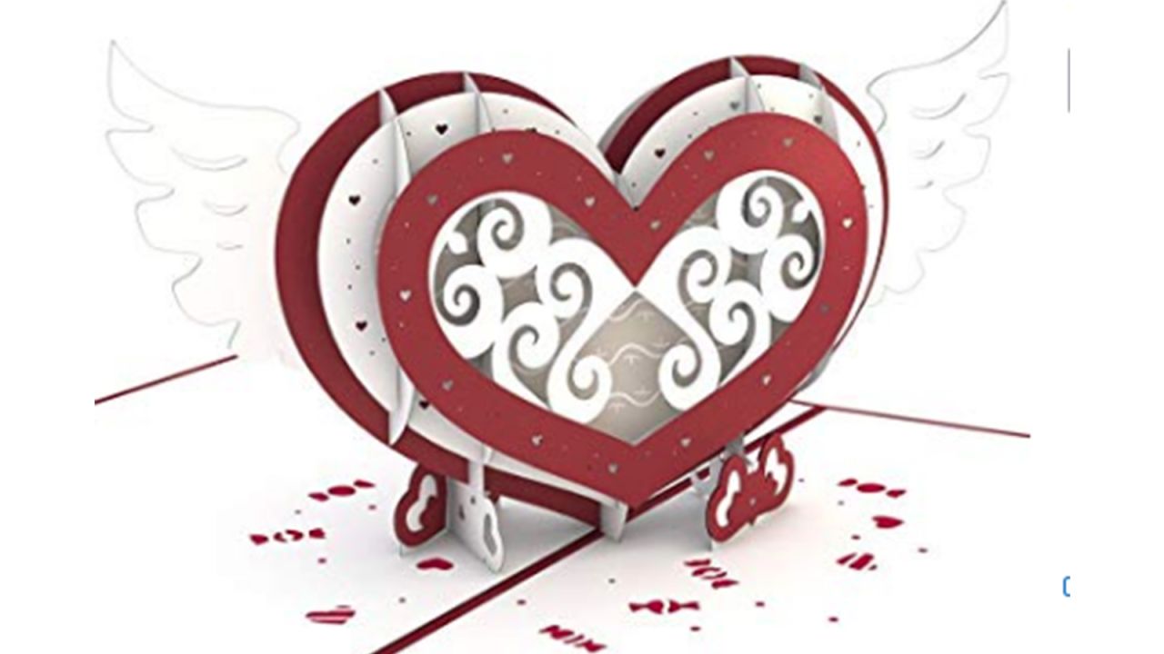 LovePop Winged Heart Card ($13; <a href="https://amzn.to/2ToQSpl" target="_blank" target="_blank">amazon.com</a>)