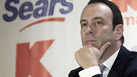 Eddie Lampert, the chairman of Sears who also served as CEO until its bankruptcy filing. It was disclosed Wednesday he likely won't get that job again even if he convinces the bankrutpcy court to let him keep 425 stores open.