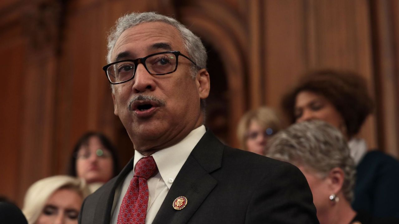 Rep. Bobby Scott, a Virginia Democrat, speaks during a news conference at the US Capitol in January 2019.