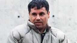 (FILE) Joaquin Guzman Loera, Known as "El Chapo" is pictured on July 10, 1993 at La Palma prison in Almoloya of Juarez, Mexico after being apprehended by the authorities. Mexico lives whipped by a war among drug cartels that dispute their place locally and the trafficking to the United States with unusual ferocity and sophisticated arms on June 11, 2008. Executed, beheaded, tied and tortured bodies with messages against rival bands, or threatened police and street announcements are part of the geography of violence in several states of Mexico. In the course of the year, there were at least 1,378 deaths, 47% more than in the same period in 2007. AFP PHOTO / STR (Photo credit should read STR/AFP/Getty Images)