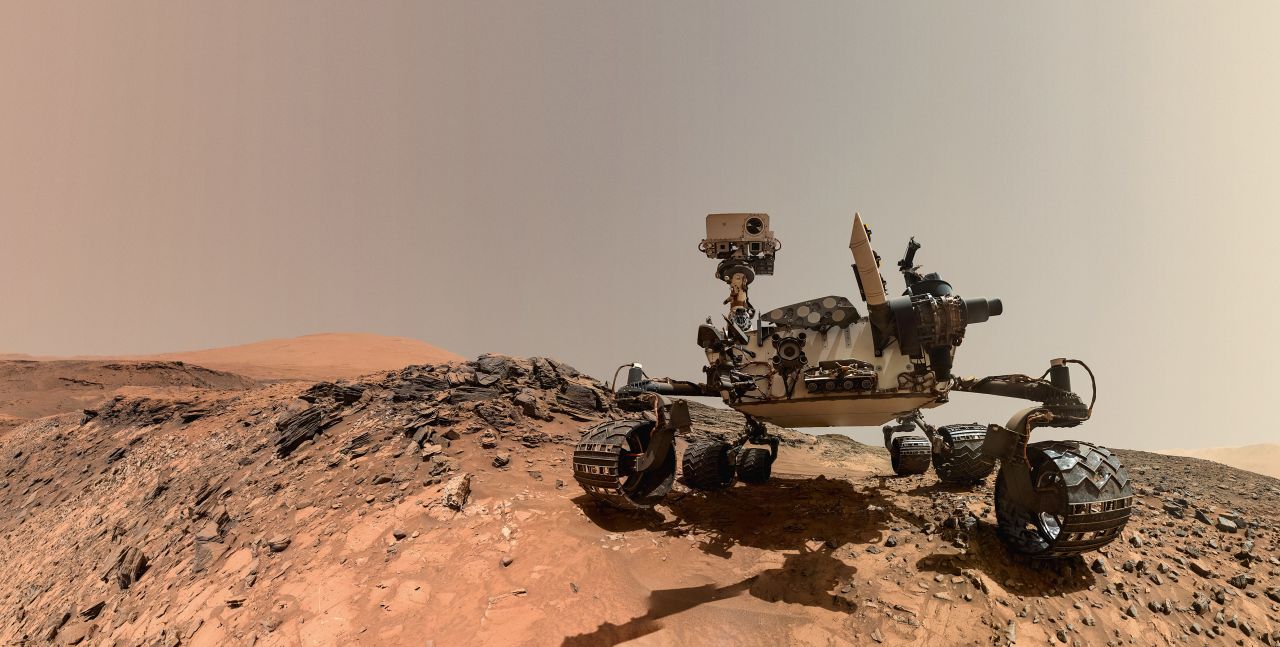 The rover Curiosity in a self-portrait taken on Aug. 5, 2015 on Mars.