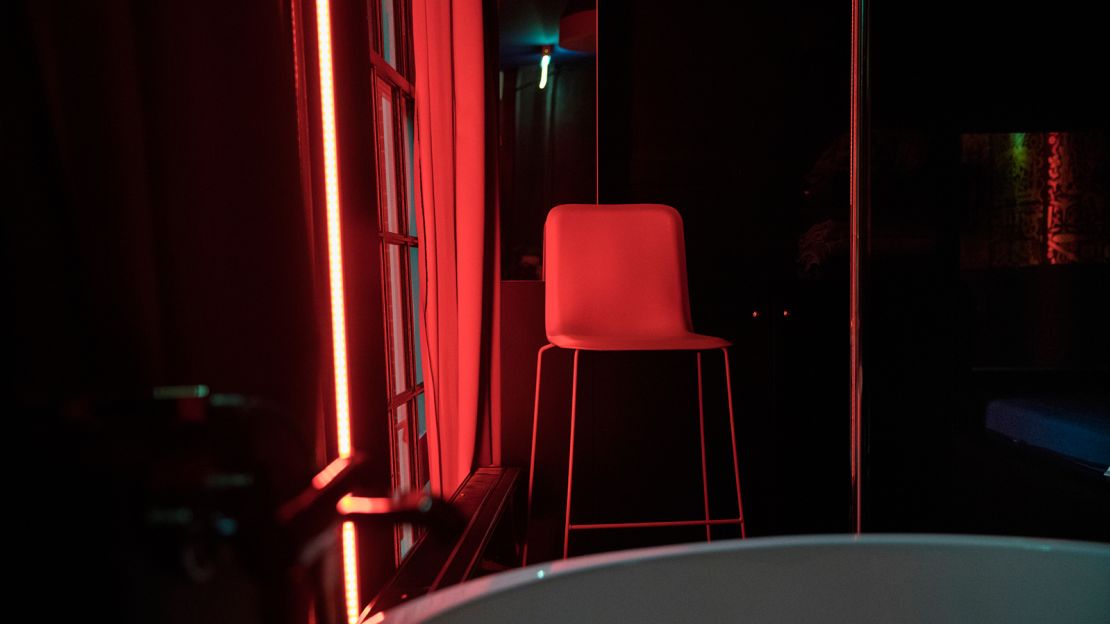 'My Red Light' is a brothel in Amsterdam's Red Light District.