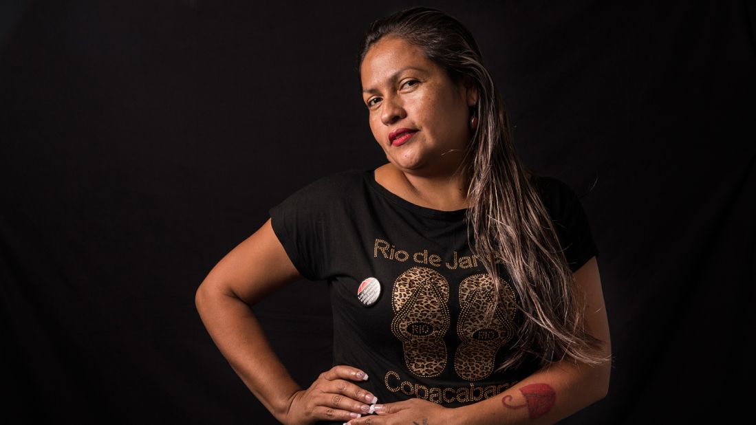 Fany Lilian Torrez Rodriguez, 37, of Nicaragua has been a sex worker for 18 years. She says the job has given her good money and is "the best work I could have done."<br />