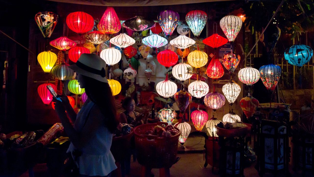 Hoi An is famous for its beautiful handmade lanterns. 