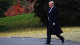 WASHINGTON, DC - NOVEMBER 01:  U.S. President Donald Trump walks toward Marine One while departing from the White House on November 1, 2018  in Washington, DC. President Trump is traveling to Missouri to attend a Make America Great Again rally.  (Photo by Mark Wilson/Getty Images)