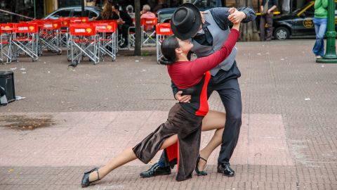 BUENOS AIRES - NOV 17, 2006 : young dancers from a tango school perform in a square in Buenos Aires on November 17, 2006.
; Shutterstock ID 1153618873; Job: -