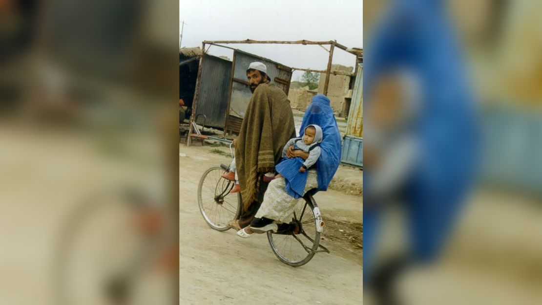 Hunt took this photo of a street scene in Afghanistan during a visit in 1998, while the country was under Taliban rule.