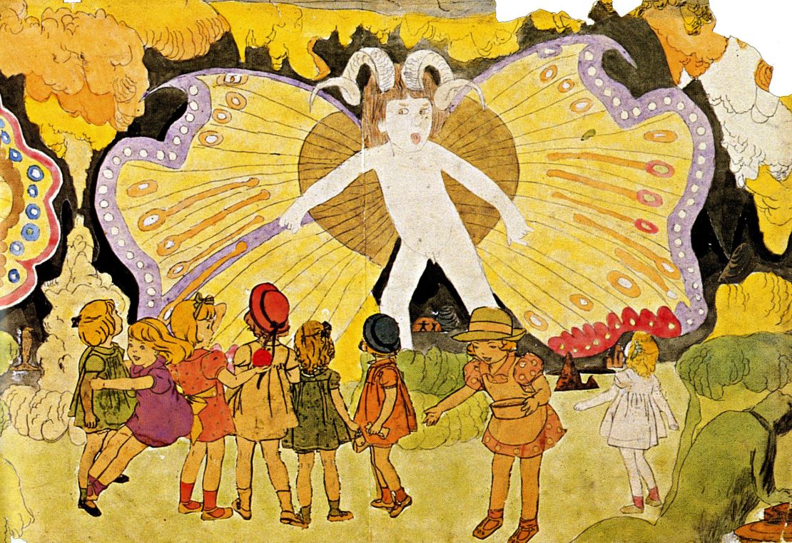 A section of "Realms of the Unreal" by Henry Darger, the American outsider artist whose life story shares parallels with the fictional Vitril Dease.