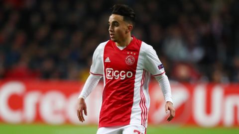 Abdelhak Nouri of Ajax in action during a UEFA Europa League match in 2016.
