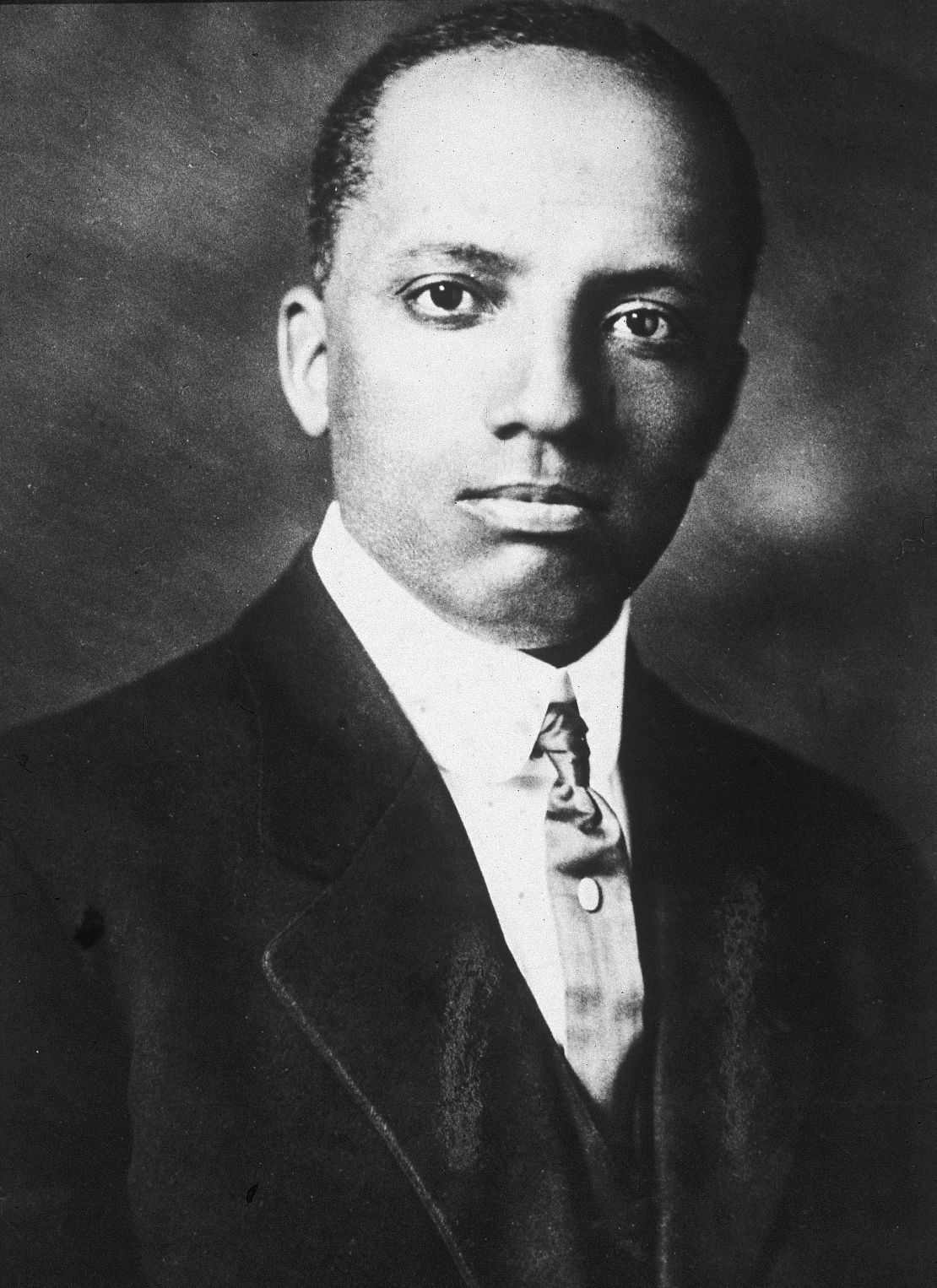 American historian and educator Carter Godwin Woodson (1875-1950) is pictured in this image from the 1910s.