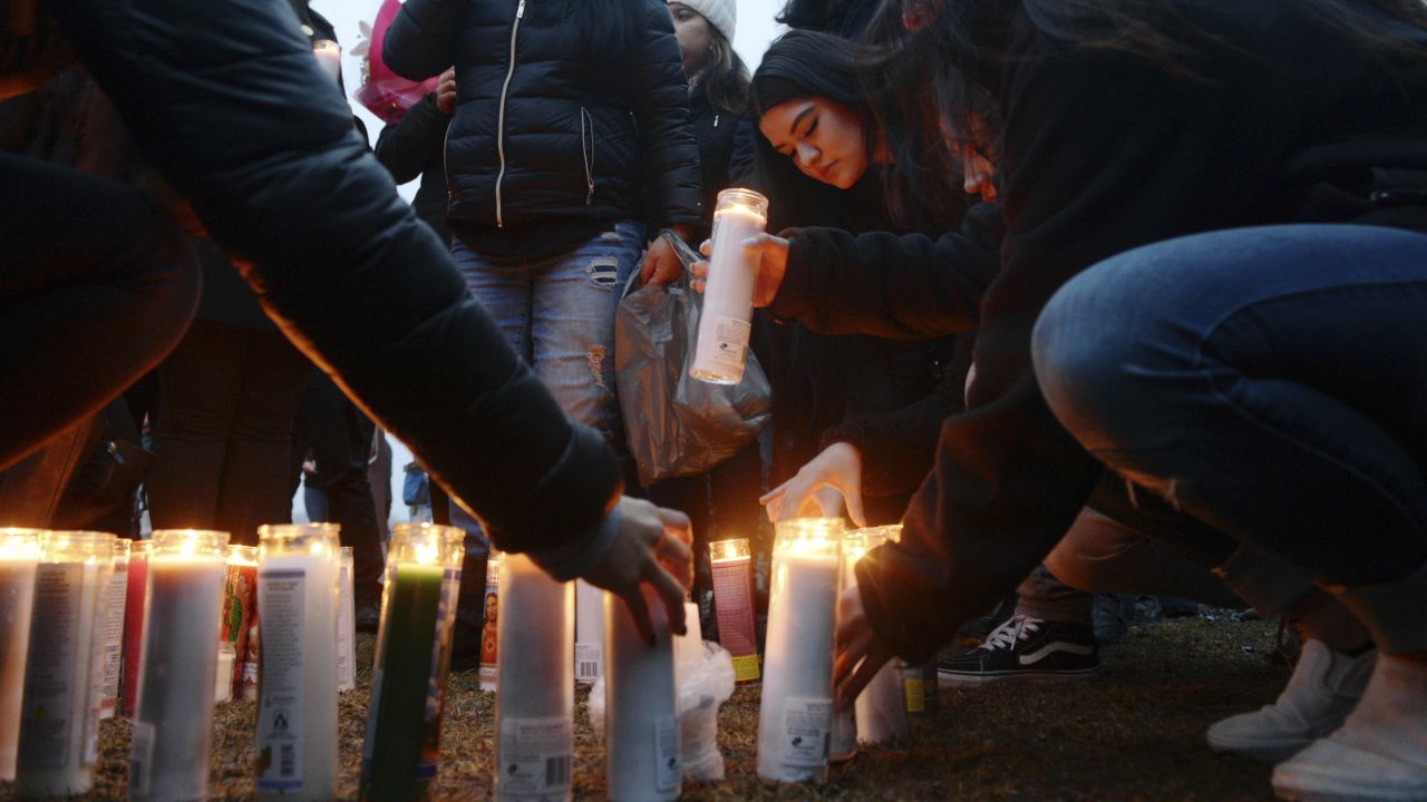 Friends and family gathered Thursday at a New Rochelle park for a candlelight vigil in honor of Reyes.