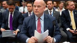 Acting Attorney General Matt Whitaker testifies before a House Judiciary Committee hearing on oversight of the Justice Department, at Capitol Hill in Washington, DC, on February 8, 2019.