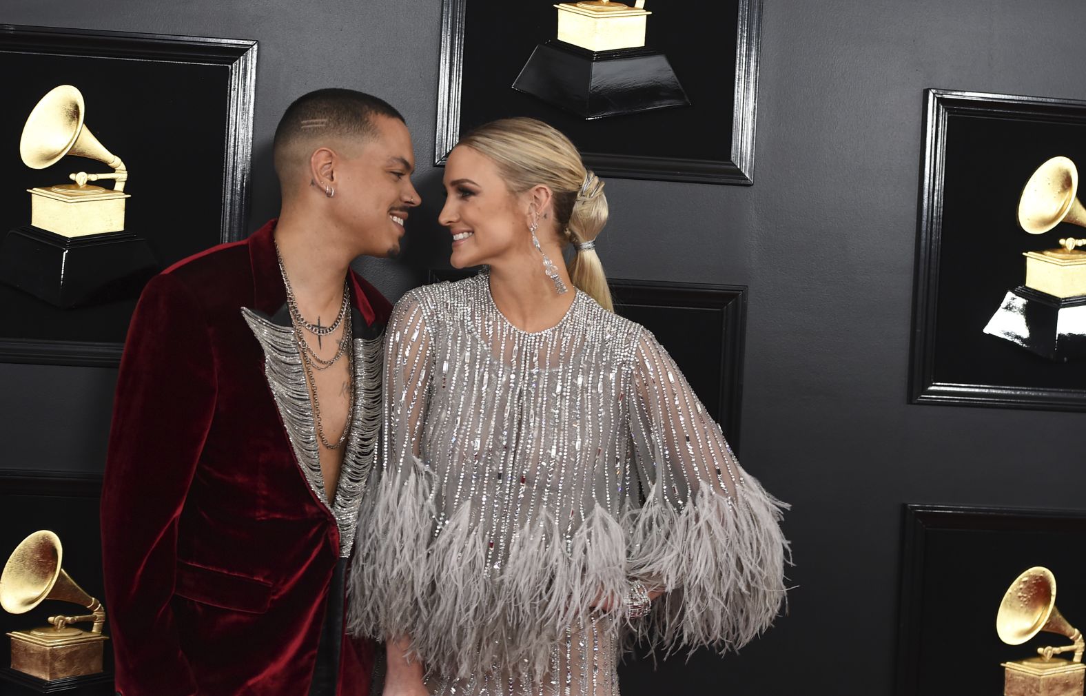 Evan Ross and Ashlee Simpson