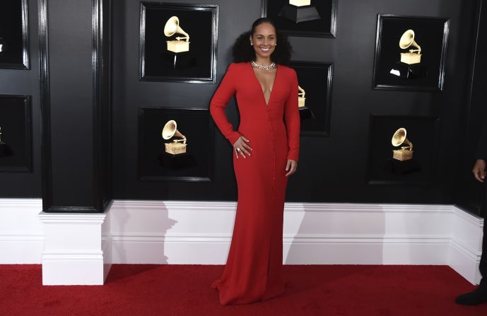Alicia Keys was hosting the Grammys for the first time.