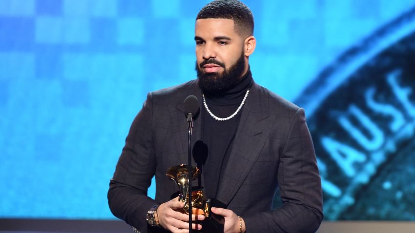 LOS ANGELES, CA - FEBRUARY 10:  Drake accepts the Best Rap Song award for 'God's Plan' onstage during the 61st Annual GRAMMY Awards at Staples Center on February 10, 2019 in Los Angeles, California.  (Photo by Kevin Winter/Getty Images for The Recording Academy)