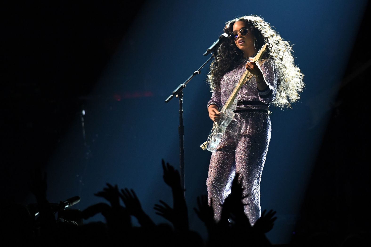 H.E.R. jams out to her single "Hard Place."