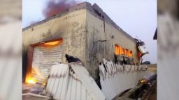 An office for Nigeria's election commission has been burned down just six days before the country is due to vote in a general election.