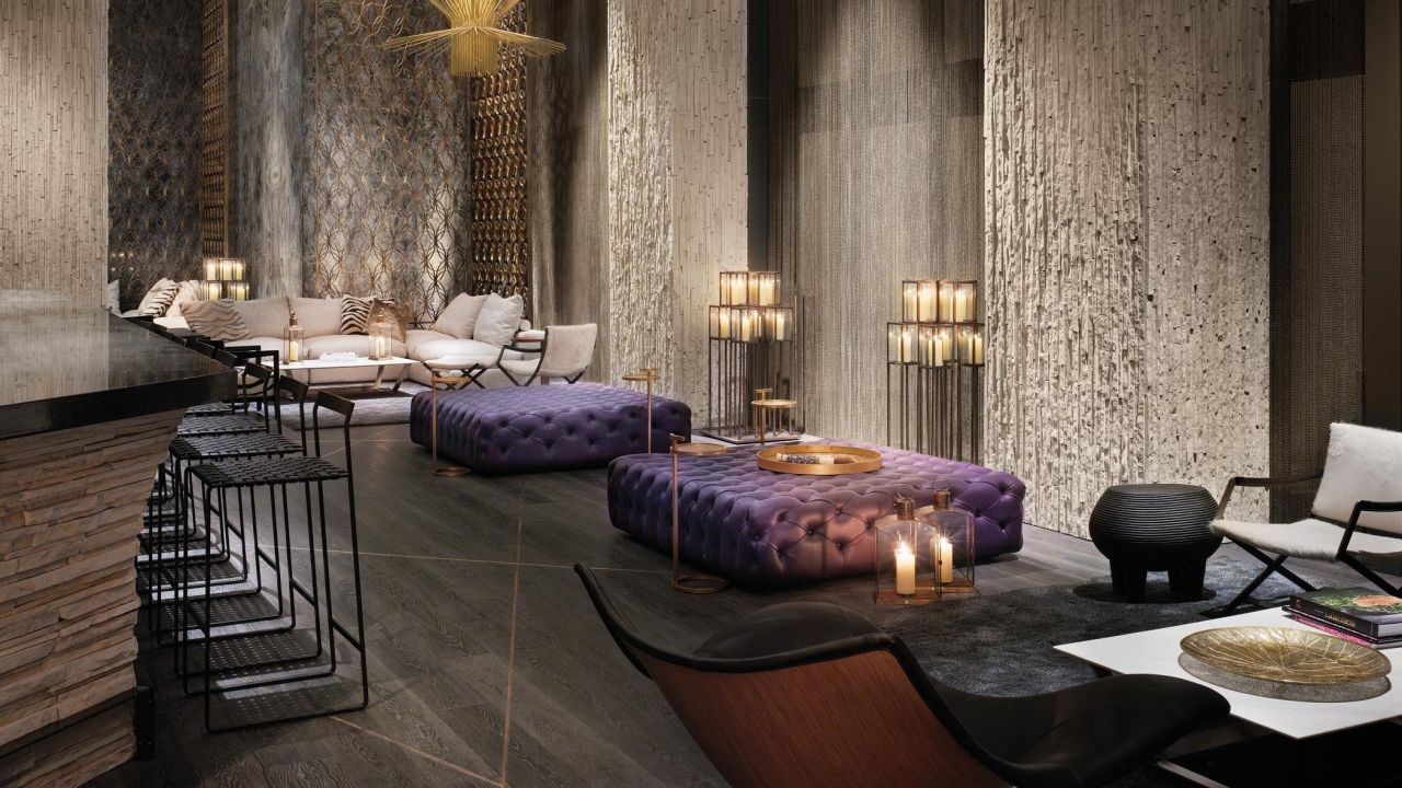 <strong>W South Beach:</strong> A brand-new building gave W the opportunity to create residential loft-style rooms, with staggered balconies to give everyone at least a partial view of the Atlantic Ocean.